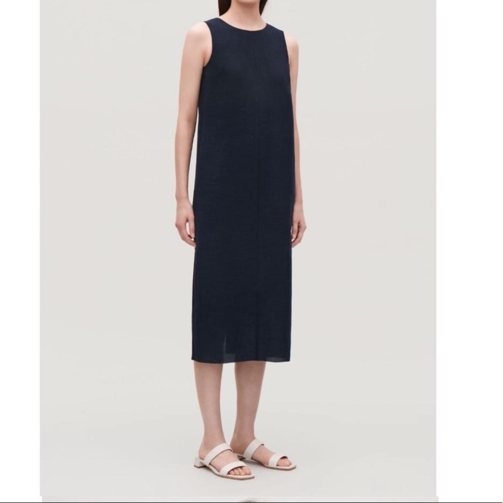 Dark blue COS shift dress